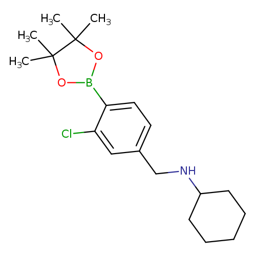 2-Chloro-4-(N-cyclohexylaminomethyl)phenylboronic acid, pinacol ester