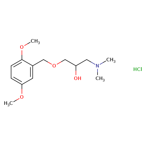{3-[(2,5-dimethoxyphenyl)methoxy]-2-hydroxypropyl}dimethylamine hydrochloride