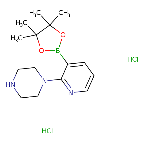 2-Piperazinopyridine-3-boronic acid, pinacol ester, DiHCl