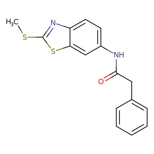 N-[2-(methylsulfanyl)-1,3-benzothiazol-6-yl]-2-phenylacetamide