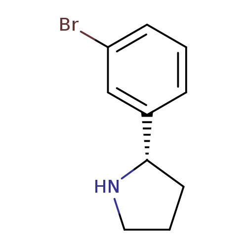 Pyrrolidine, 2-(3-bromophenyl)-, (2S)-