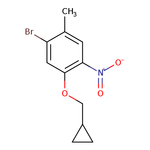 1-Bromo-5-cyclopropylmethoxy-2-methyl-4-nitro-benzene