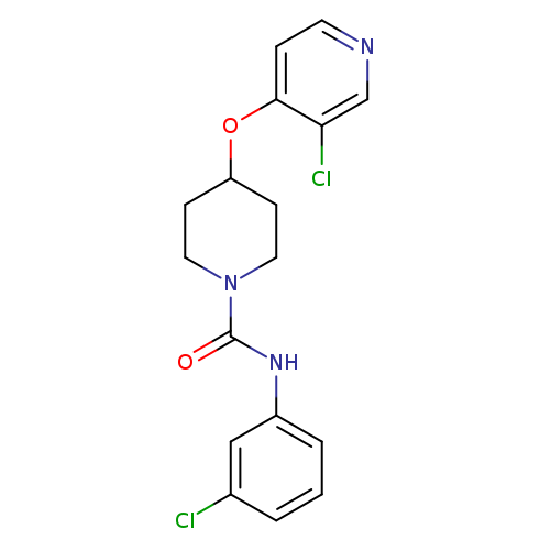 N-(3-chlorophenyl)-4-[(3-chloropyridin-4-yl)oxy]piperidine-1-carboxamide