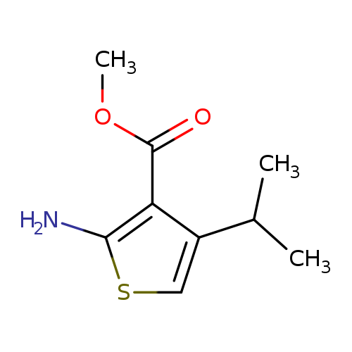 3-Thiophenecarboxylicacid,2-amino-4-(1-methylethyl)-,methylester(9CI)
