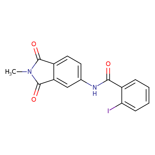 2-iodo-N-(2-methyl-1,3-dioxo-2,3-dihydro-1H-isoindol-5-yl)benzamide