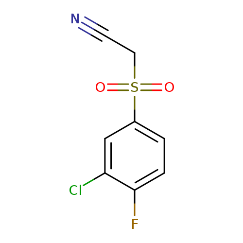 Acetonitrile, 2-[(3-chloro-4-fluorophenyl)sulfonyl]-