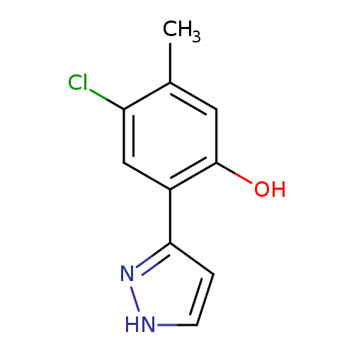 Phenol, 4-chloro-5-methyl-2-(1H-pyrazol-3-yl)-