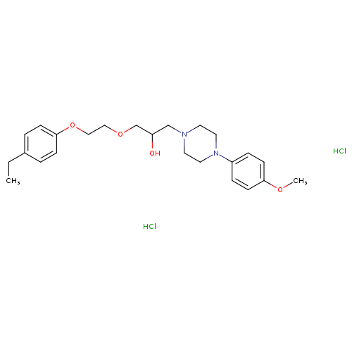 1-[2-(4-ethylphenoxy)ethoxy]-3-[4-(4-methoxyphenyl)piperazin-1-yl]propan-2-ol dihydrochloride