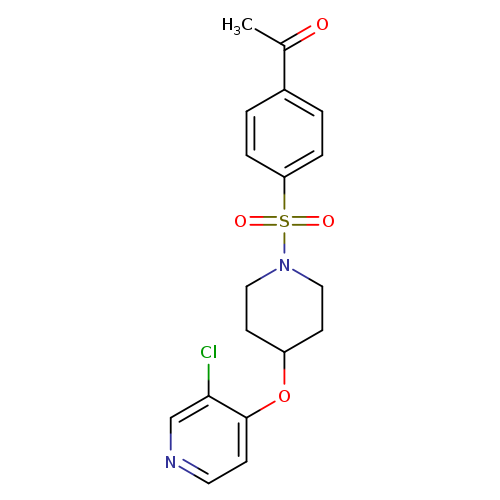 1-[4-({4-[(3-chloropyridin-4-yl)oxy]piperidin-1-yl}sulfonyl)phenyl]ethan-1-one