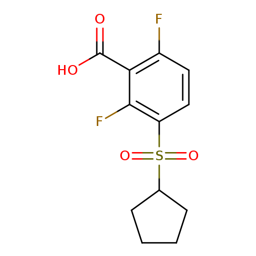 3-(Cyclopentanesulfonyl)-2,6-difluorobenzoic acid