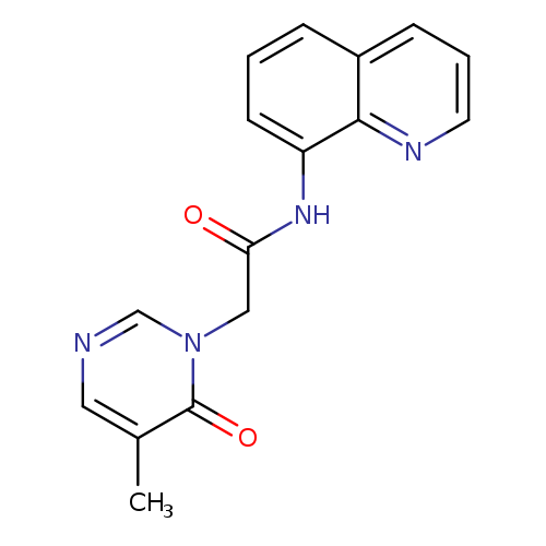 2-(5-methyl-6-oxo-1,6-dihydropyrimidin-1-yl)-N-(quinolin-8-yl)acetamide
