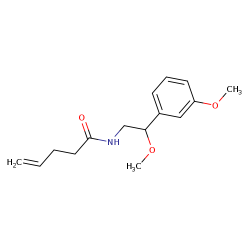 N-[2-methoxy-2-(3-methoxyphenyl)ethyl]pent-4-enamide