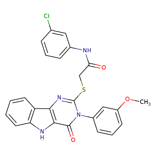 N-(3-chlorophenyl)-2-{[3-(3-methoxyphenyl)-4-oxo-3H,4H,5H-pyrimido[5,4-b]indol-2-yl]sulfanyl}acetamide