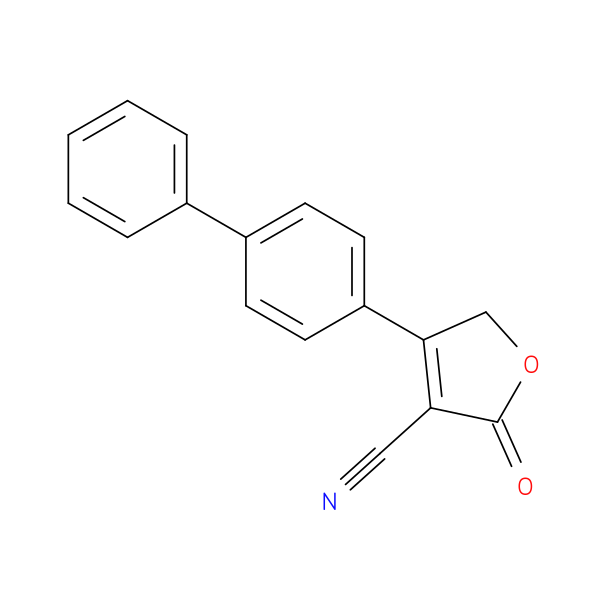 4-([1,1'-Biphenyl]-4-yl)-2-oxo-2,5-dihydrofuran-3-carbonitrile