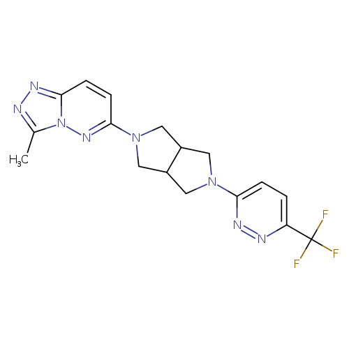 3-(5-{3-methyl-[1,2,4]triazolo[4,3-b]pyridazin-6-yl}-octahydropyrrolo[3,4-c]pyrrol-2-yl)-6-(trifluoromethyl)pyridazine