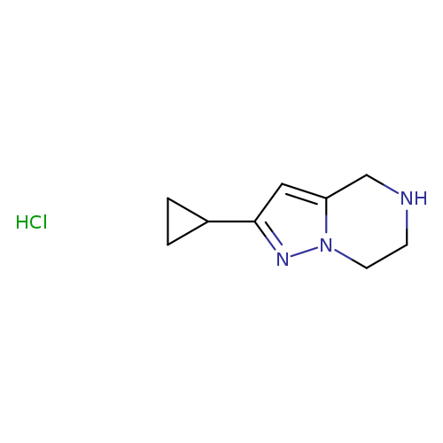2-cyclopropyl-4h,5h,6h,7h-pyrazolo[1,5-a]pyrazine hydrochloride