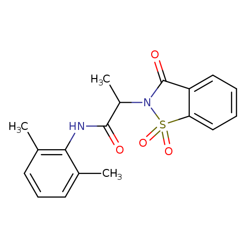 N-(2,6-dimethylphenyl)-2-(1,1,3-trioxo-2,3-dihydro-1lambda6,2-benzothiazol-2-yl)propanamide