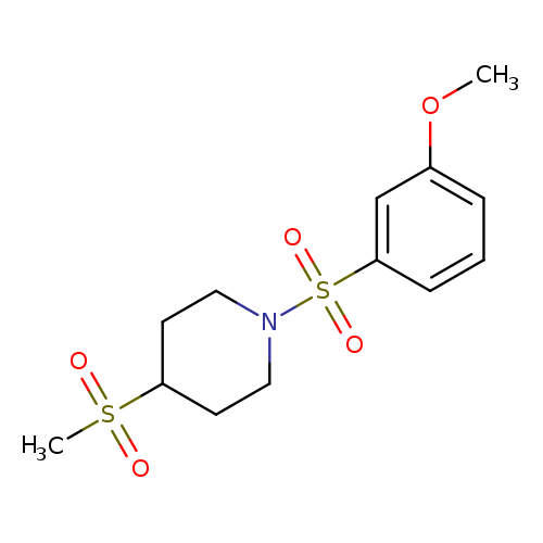 4-methanesulfonyl-1-(3-methoxybenzenesulfonyl)piperidine