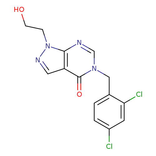 5-[(2,4-dichlorophenyl)methyl]-1-(2-hydroxyethyl)-1H,4H,5H-pyrazolo[3,4-d]pyrimidin-4-one