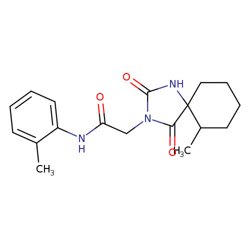 2-{6-methyl-2,4-dioxo-1,3-diazaspiro[4.5]decan-3-yl}-N-(2-methylphenyl)acetamide