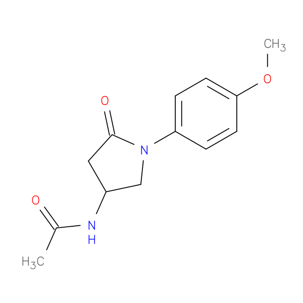 N-[1-(4-methoxyphenyl)-5-oxopyrrolidin-3-yl]acetamide