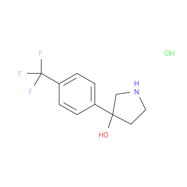 3-[4-(trifluoromethyl)phenyl]pyrrolidin-3-ol hydrochloride