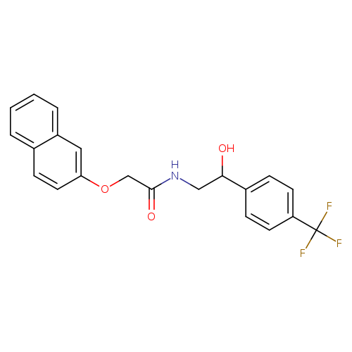 N-{2-hydroxy-2-[4-(trifluoromethyl)phenyl]ethyl}-2-(naphthalen-2-yloxy)acetamide