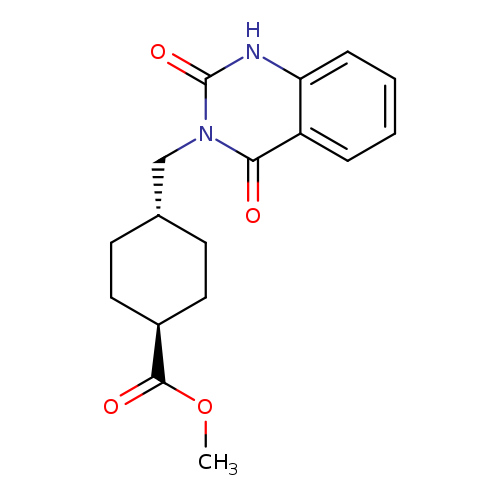 Methyl trans-4-[(2,4-dioxo-1,4-dihydroquinazolin-3(2h)-yl)methyl]cyclohexanecarboxylate