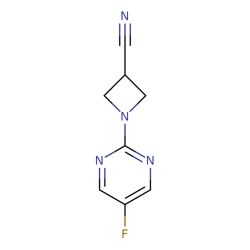 1-(5-fluoropyrimidin-2-yl)azetidine-3-carbonitrile
