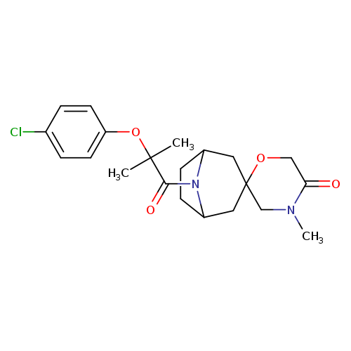 8-[2-(4-chlorophenoxy)-2-methylpropanoyl]-4'-methyl-8-azaspiro[bicyclo[3.2.1]octane-3,2'-morpholin]-5'-one