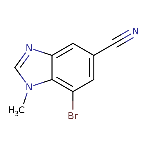 7-Bromo-1-methyl-1,3-benzodiazole-5-carbonitrile