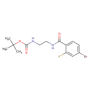 tert-Butyl N-{2-[(4-bromo-2-fluorophenyl)formamido]ethyl}carbamate