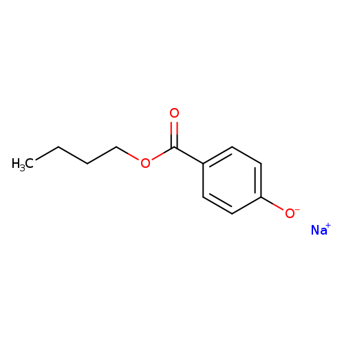 Benzoic acid, 4-hydroxy-, butyl ester, sodium salt