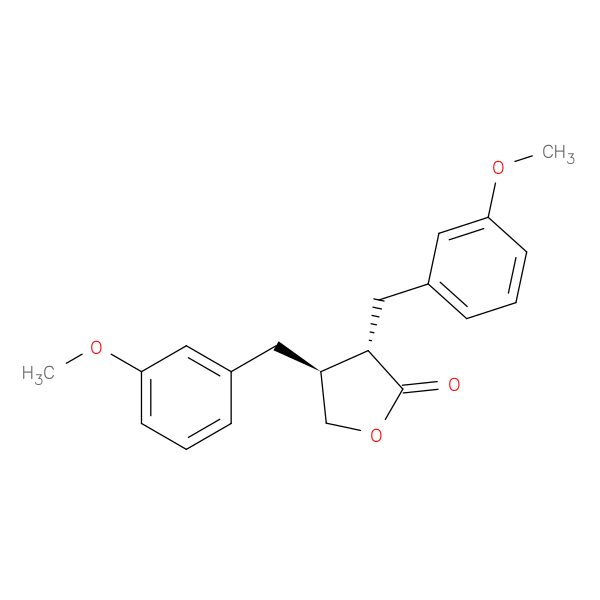 2(3H)-Furanone, dihydro-3,4-bis[(3-methoxyphenyl)methyl]-, trans-