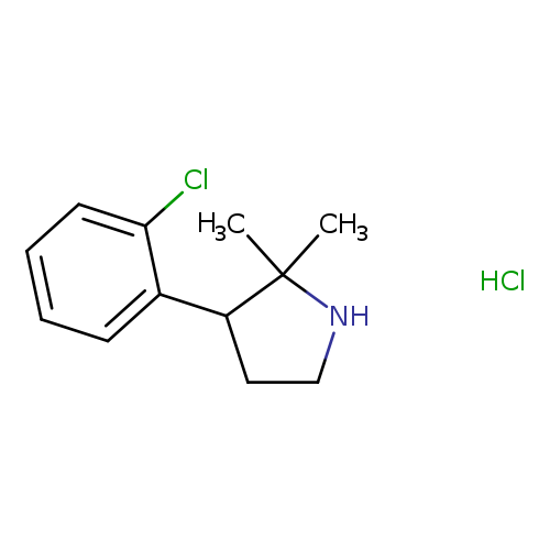 3-(2-chlorophenyl)-2,2-dimethylpyrrolidine hydrochloride