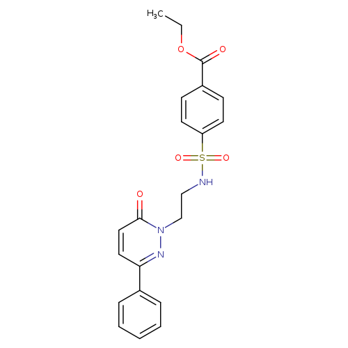 ethyl 4-{[2-(6-oxo-3-phenyl-1,6-dihydropyridazin-1-yl)ethyl]sulfamoyl}benzoate