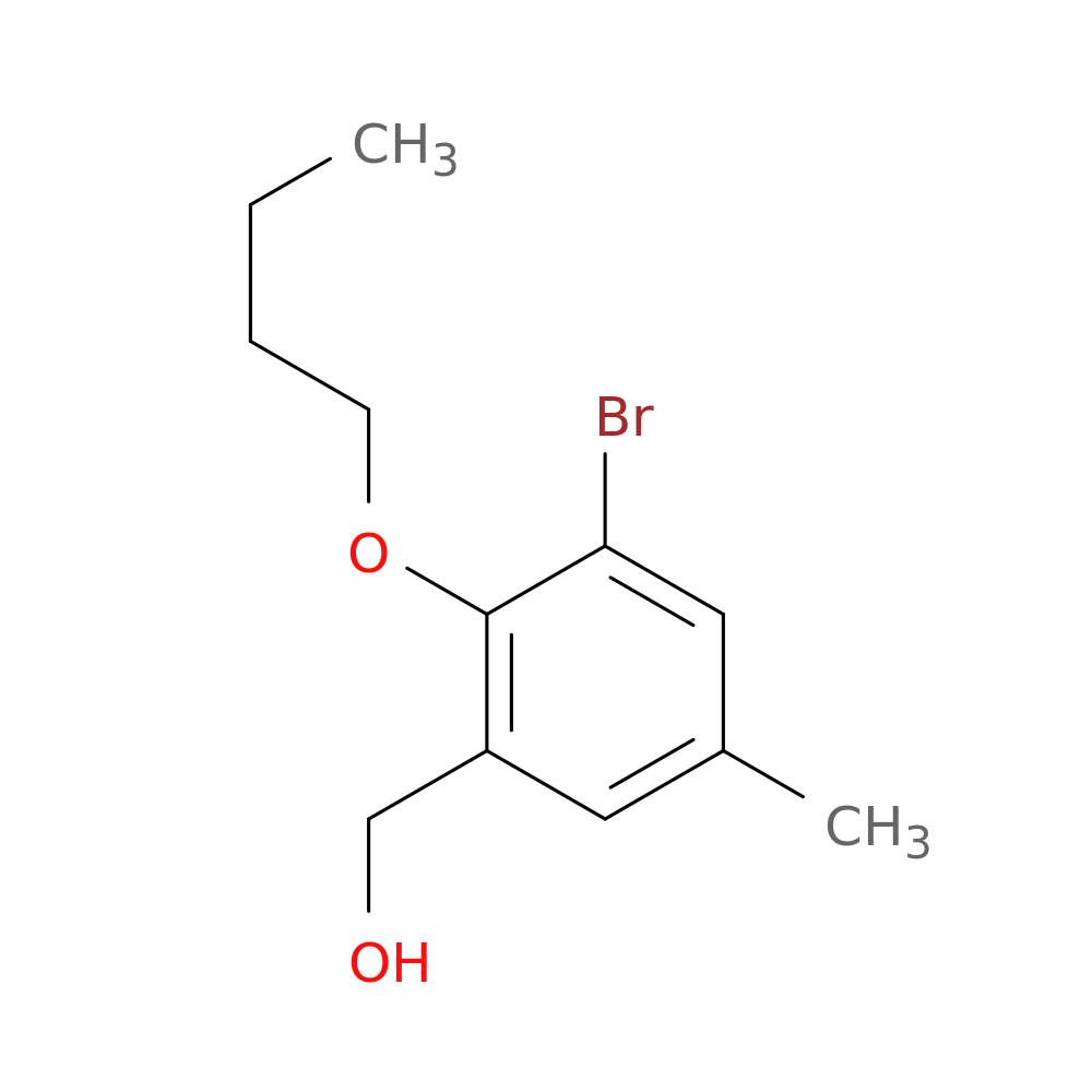 (3-Bromo-2-butoxy-5-methylphenyl)methanol