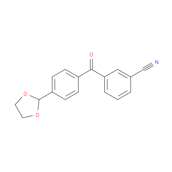 3-Cyano-4'-(1,3-dioxolan-2-yl)benzophenone