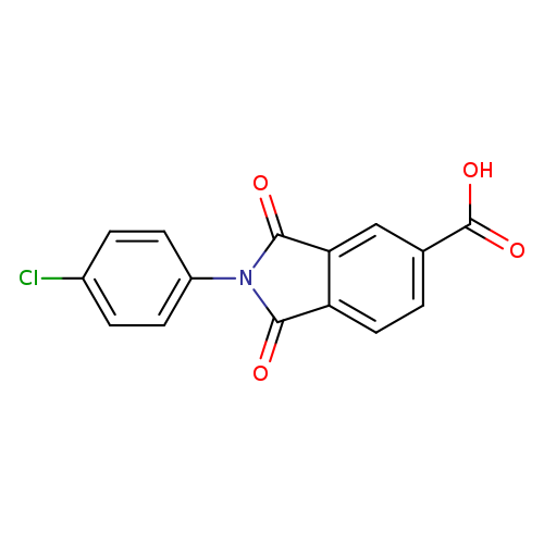 2-(4-chlorophenyl)-1,3-dioxo-2,3-dihydro-1H-isoindole-5-carboxylic acid