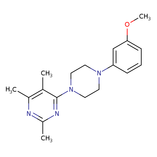 4-[4-(3-methoxyphenyl)piperazin-1-yl]-2,5,6-trimethylpyrimidine