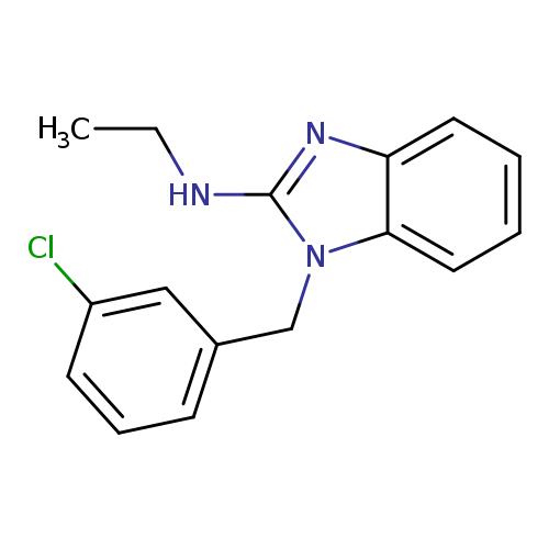 1-[(3-chlorophenyl)methyl]-N-ethyl-1H-1,3-benzodiazol-2-amine