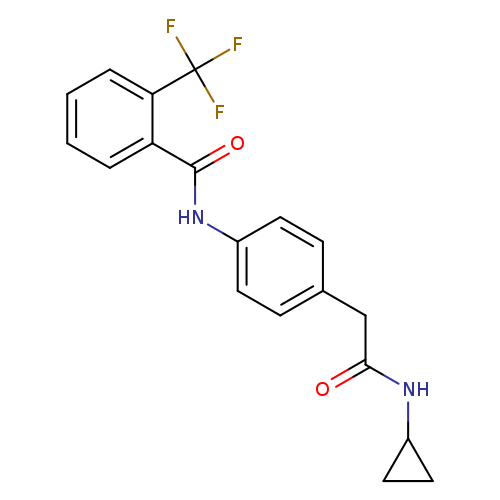 N-{4-[(cyclopropylcarbamoyl)methyl]phenyl}-2-(trifluoromethyl)benzamide