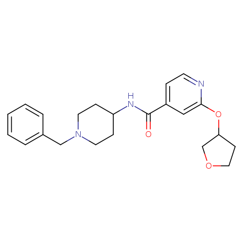 N-(1-benzylpiperidin-4-yl)-2-(oxolan-3-yloxy)pyridine-4-carboxamide