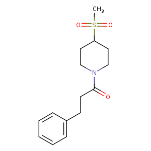1-(4-methanesulfonylpiperidin-1-yl)-3-phenylpropan-1-one