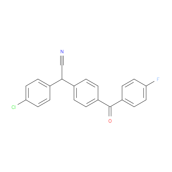 2-(4-chlorophenyl)-2-[4-(4-fluorobenzoyl)phenyl]acetonitrile