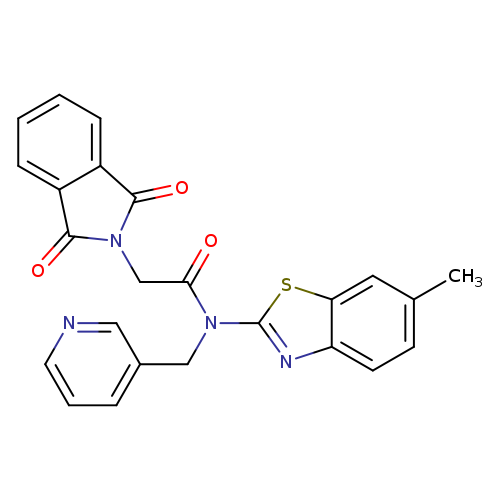 2-(1,3-dioxo-2,3-dihydro-1H-isoindol-2-yl)-N-(6-methyl-1,3-benzothiazol-2-yl)-N-[(pyridin-3-yl)methyl]acetamide