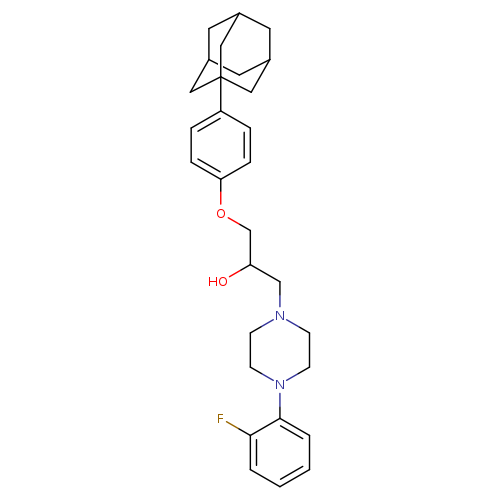 1-[4-(adamantan-1-yl)phenoxy]-3-[4-(2-fluorophenyl)piperazin-1-yl]propan-2-ol