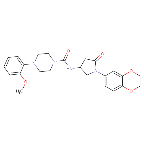 N-[1-(2,3-dihydro-1,4-benzodioxin-6-yl)-5-oxopyrrolidin-3-yl]-4-(2-methoxyphenyl)piperazine-1-carboxamide