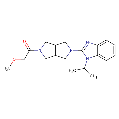 2-methoxy-1-{5-[1-(propan-2-yl)-1H-1,3-benzodiazol-2-yl]-octahydropyrrolo[3,4-c]pyrrol-2-yl}ethan-1-one