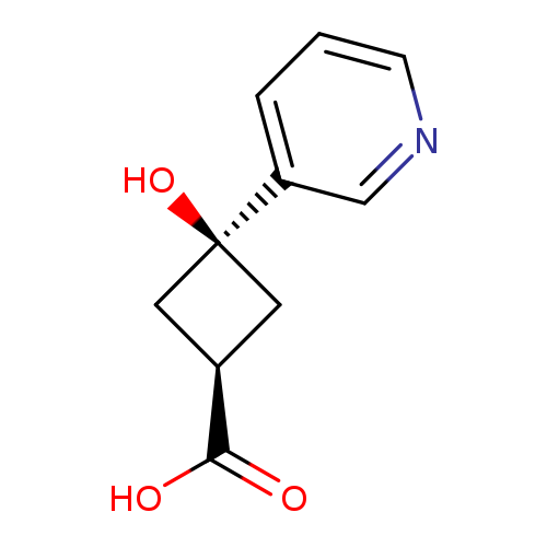 3-hydroxy-3-(pyridin-3-yl)cyclobutane-1-carboxylic acid, cis